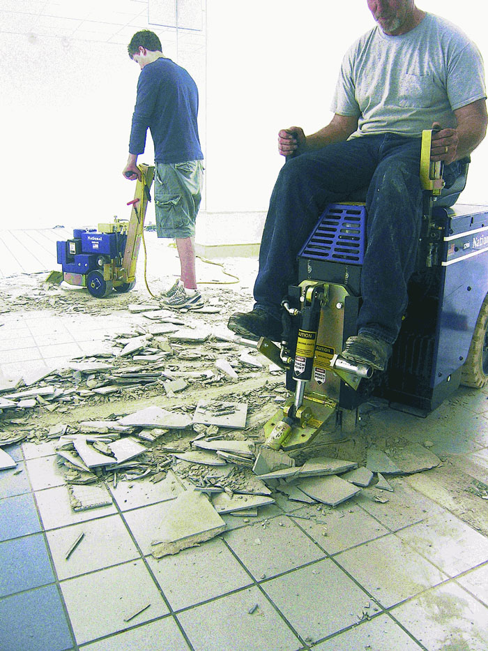  Odstraňování podlahové krytiny